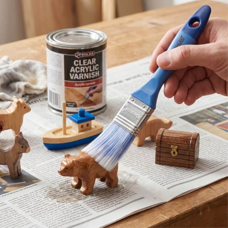 Пензель "Acrylic" , пластикова ручка, штучний ворс 7
