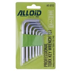 Набір ключів вигнутих TORX. 7 пр. T10 -T40 Alloid 2