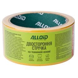 Alloid. Скотч двосторонній на тканинній основі 48мм х 10м 2