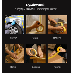 Alloid Pro. Стрічка малярська 24мм х 40м, 140мкм 3
