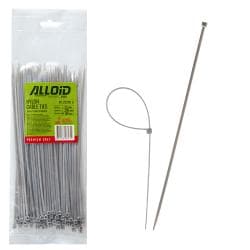Хомут пластиковий Alloid 2.5 х 200 100 шт./уп. сірий