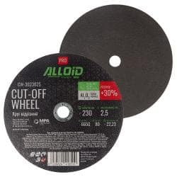 Alloid Pro. Круг відрізний по металу 41 14А 230 2,5 22,23мм