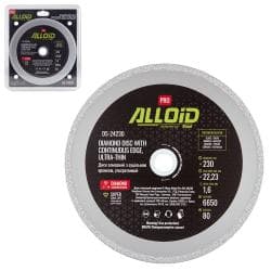 Alloid Pro. Диск алмазний з суцільною кромкою, ультратонкий 230мм