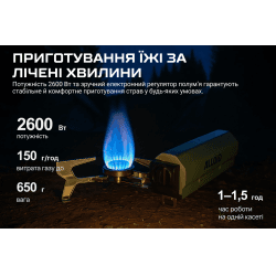 Alloid Pro. Портативна складна газова плита Adventure, GS-2211 3