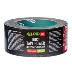 Alloid Pro. Скотч армований посилений 200мкм (чорний) 48мм*25м 2
