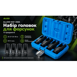 Alloid. Набір головок для форсунок. 4 пр. NGF-3066 2